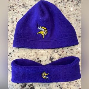Minnesota Vikings Beanie and Headband Set
